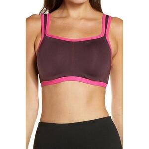 NATORI 731050 YOGI CONVERTIBLE SPORTS BRA PURPLE SIZE 34C